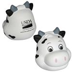 LFFMC11 MILK COW FUNNY FACE Stress Reliever with custom imprint